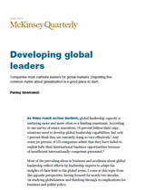 Developing global leaders