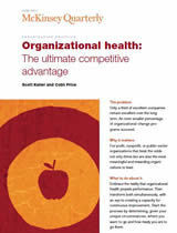 Organizational health: The ultimate competitive advantage